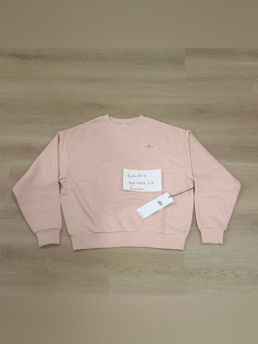 ALO Yoga Pink Quartz Crewneck Sweatshirt